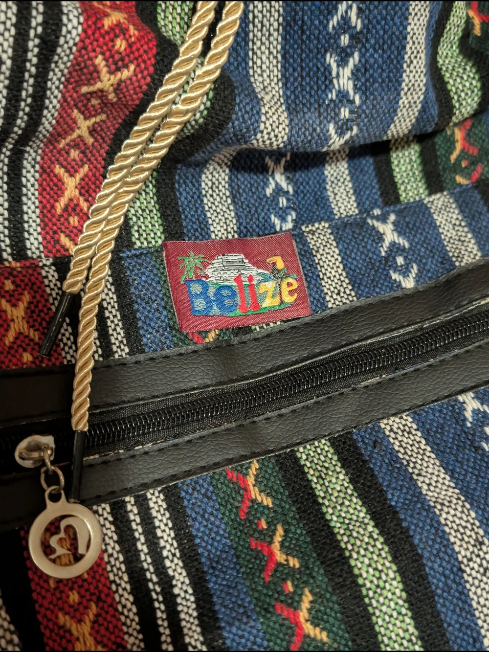 Multicolor Striped Owl Accent Backpack